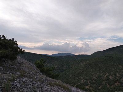 Склон горы Сокол перед закатом